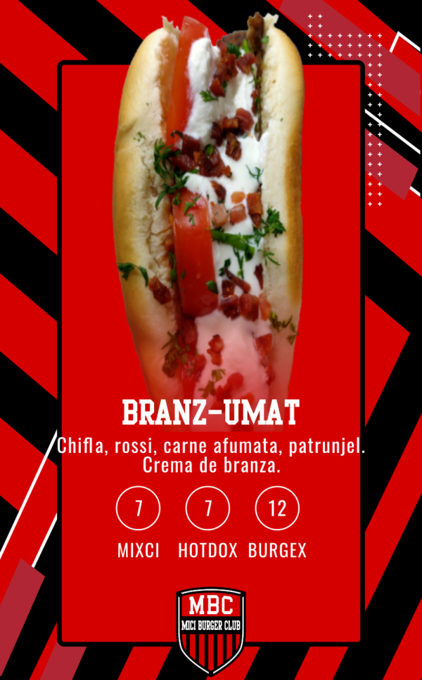 Mici, Burger & Hotdog BRANZ-UMAT
